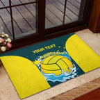 Custom Australia Water Polo 2024 Rubber Doormat Aussie Shark National Color Version