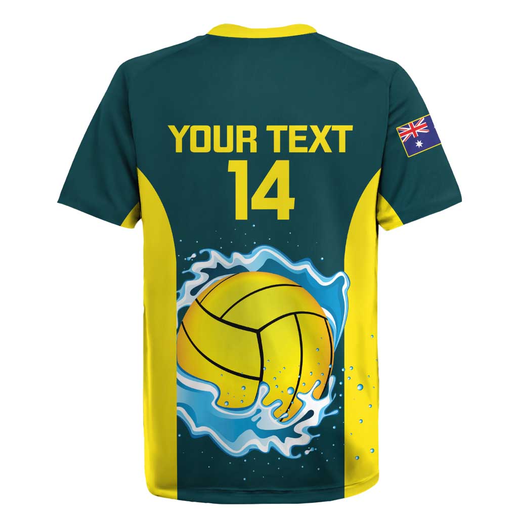 Custom Australia Water Polo 2024 Rugby Jersey Aussie Shark National Color Version