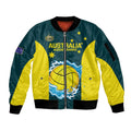 Custom Australia Water Polo 2024 Sleeve Zip Bomber Jacket Aussie Shark National Color Version