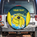 Custom Australia Water Polo 2024 Spare Tire Cover Aussie Shark National Color Version