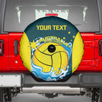 Custom Australia Water Polo 2024 Spare Tire Cover Aussie Shark National Color Version