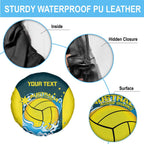 Custom Australia Water Polo 2024 Spare Tire Cover Aussie Shark National Color Version