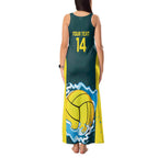 Custom Australia Water Polo 2024 Tank Maxi Dress Aussie Shark National Color Version