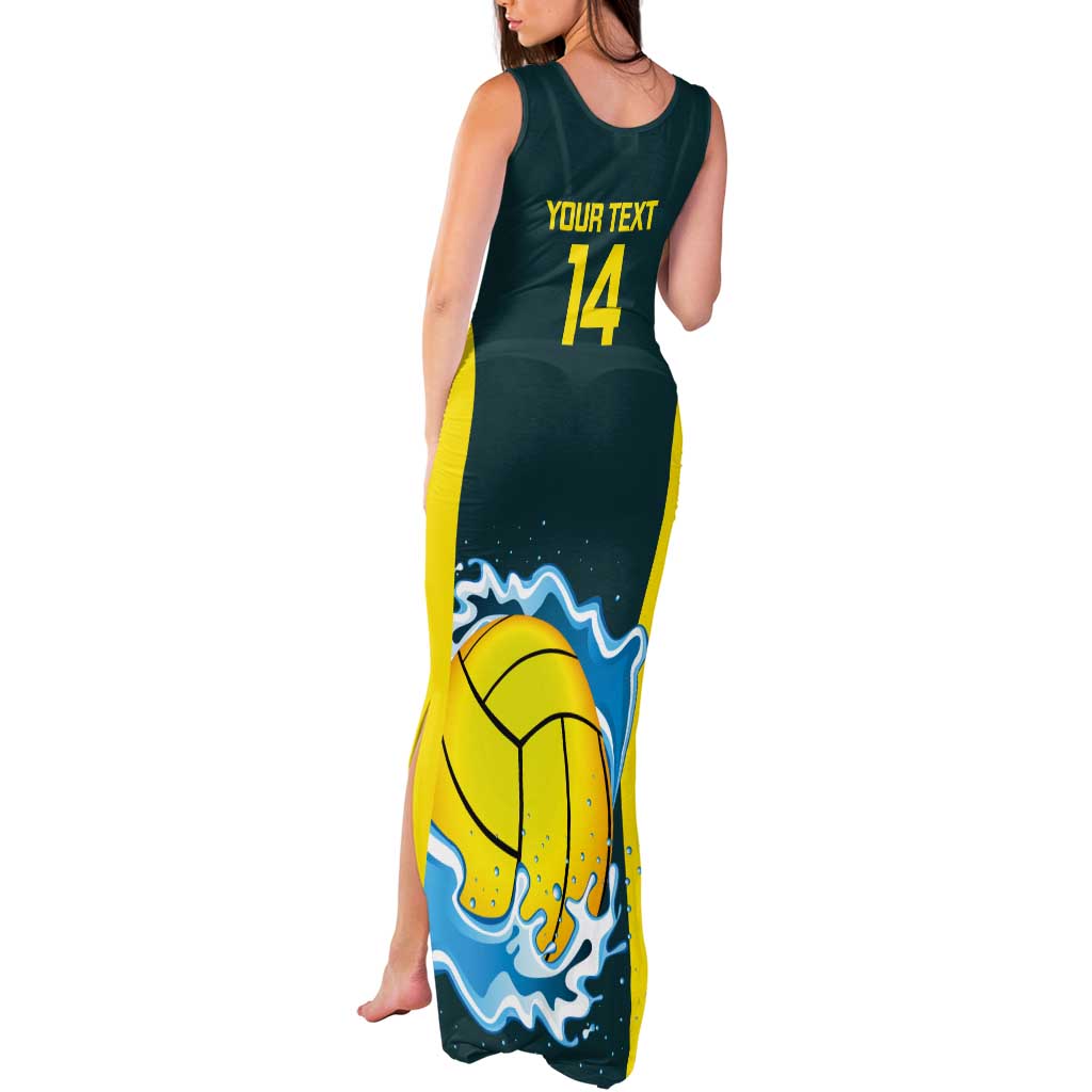 Custom Australia Water Polo 2024 Tank Maxi Dress Aussie Shark National Color Version