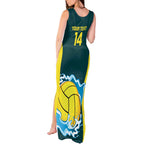 Custom Australia Water Polo 2024 Tank Maxi Dress Aussie Shark National Color Version