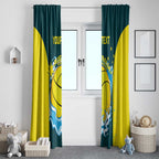 Custom Australia Water Polo 2024 Window Curtain Aussie Shark National Color Version