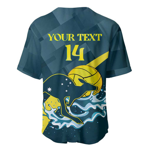 Custom Australia Water Polo 2024 Baseball Jersey Aussie Stingers Kangaroo Sporty Version