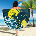 Custom Australia Water Polo 2024 Beach Blanket Aussie Stingers Kangaroo Sporty Version