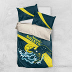 Custom Australia Water Polo 2024 Bedding Set Aussie Stingers Kangaroo Sporty Version