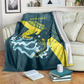 Custom Australia Water Polo 2024 Blanket Aussie Stingers Kangaroo Sporty Version