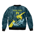 Custom Australia Water Polo 2024 Bomber Jacket Aussie Stingers Kangaroo Sporty Version