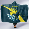 Custom Australia Water Polo 2024 Hooded Blanket Aussie Stingers Kangaroo Sporty Version