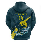 Custom Australia Water Polo 2024 Hoodie Aussie Stingers Kangaroo Sporty Version