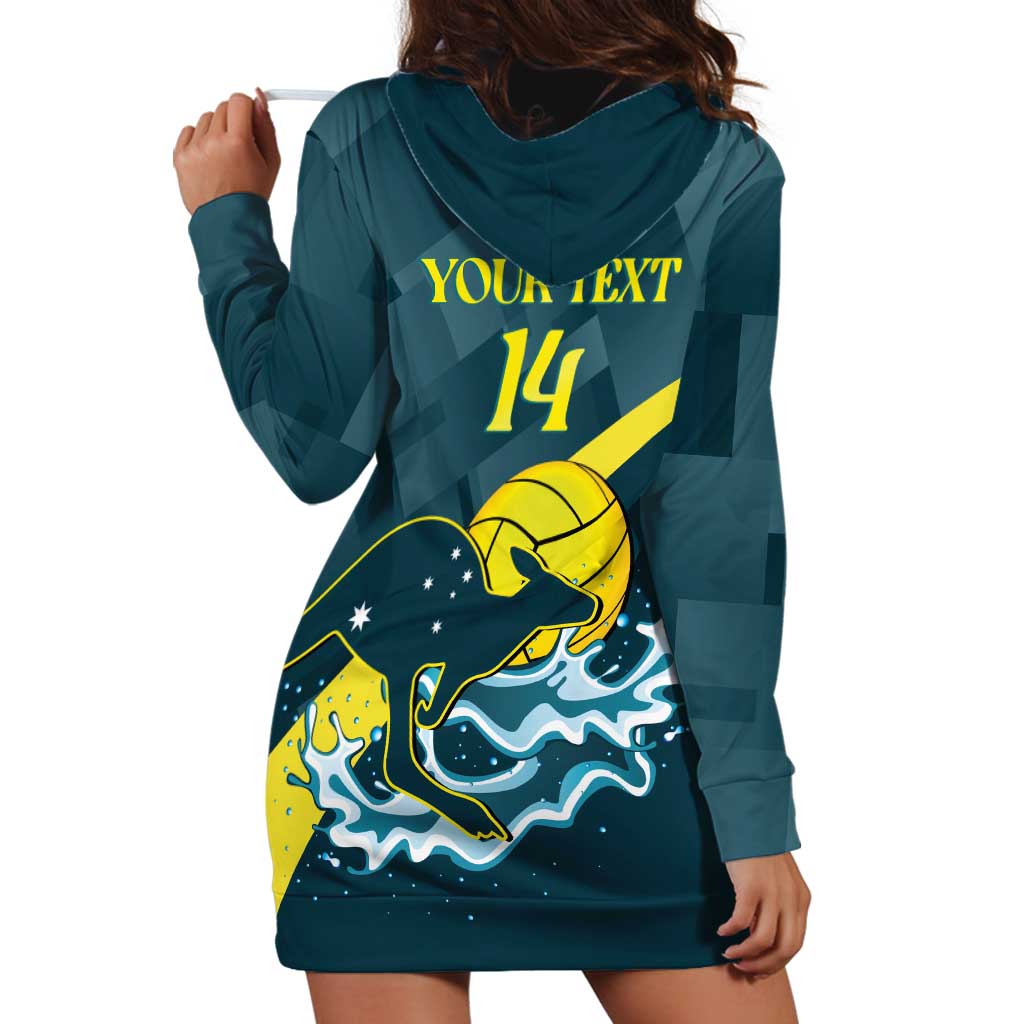 Custom Australia Water Polo 2024 Hoodie Dress Aussie Stingers Kangaroo Sporty Version