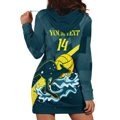 Custom Australia Water Polo 2024 Hoodie Dress Aussie Stingers Kangaroo Sporty Version