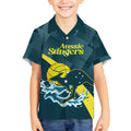 Custom Australia Water Polo 2024 Kid Hawaiian Shirt Aussie Stingers Kangaroo Sporty Version