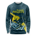 Custom Australia Water Polo 2024 Long Sleeve Shirt Aussie Stingers Kangaroo Sporty Version
