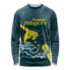 Custom Australia Water Polo 2024 Long Sleeve Shirt Aussie Stingers Kangaroo Sporty Version