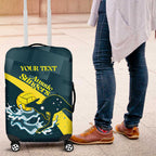 Custom Australia Water Polo 2024 Luggage Cover Aussie Stingers Kangaroo Sporty Version