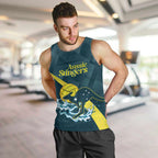 Custom Australia Water Polo 2024 Men Tank Top Aussie Stingers Kangaroo Sporty Version