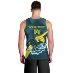 Custom Australia Water Polo 2024 Men Tank Top Aussie Stingers Kangaroo Sporty Version