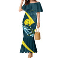 Custom Australia Water Polo 2024 Mermaid Dress Aussie Stingers Kangaroo Sporty Version