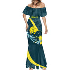 Custom Australia Water Polo 2024 Mermaid Dress Aussie Stingers Kangaroo Sporty Version