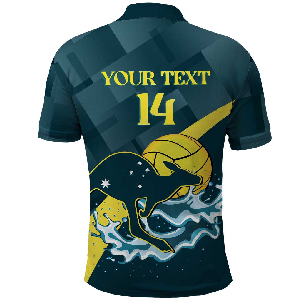 Custom Australia Water Polo 2024 Polo Shirt Aussie Stingers Kangaroo Sporty Version
