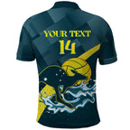 Custom Australia Water Polo 2024 Polo Shirt Aussie Stingers Kangaroo Sporty Version