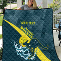 Custom Australia Water Polo 2024 Quilt Aussie Stingers Kangaroo Sporty Version