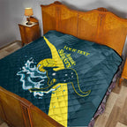 Custom Australia Water Polo 2024 Quilt Aussie Stingers Kangaroo Sporty Version