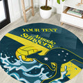 Custom Australia Water Polo 2024 Round Carpet Aussie Stingers Kangaroo Sporty Version