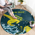 Custom Australia Water Polo 2024 Round Carpet Aussie Stingers Kangaroo Sporty Version