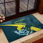 Custom Australia Water Polo 2024 Rubber Doormat Aussie Stingers Kangaroo Sporty Version