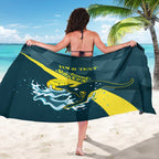 Custom Australia Water Polo 2024 Sarong Aussie Stingers Kangaroo Sporty Version