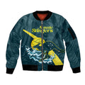 Custom Australia Water Polo 2024 Sleeve Zip Bomber Jacket Aussie Stingers Kangaroo Sporty Version