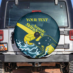 Custom Australia Water Polo 2024 Spare Tire Cover Aussie Stingers Kangaroo Sporty Version