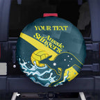 Custom Australia Water Polo 2024 Spare Tire Cover Aussie Stingers Kangaroo Sporty Version
