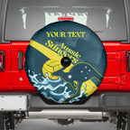 Custom Australia Water Polo 2024 Spare Tire Cover Aussie Stingers Kangaroo Sporty Version