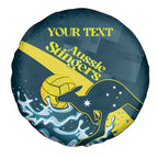 Custom Australia Water Polo 2024 Spare Tire Cover Aussie Stingers Kangaroo Sporty Version