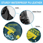 Custom Australia Water Polo 2024 Spare Tire Cover Aussie Stingers Kangaroo Sporty Version