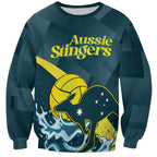 Custom Australia Water Polo 2024 Sweatshirt Aussie Stingers Kangaroo Sporty Version