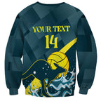 Custom Australia Water Polo 2024 Sweatshirt Aussie Stingers Kangaroo Sporty Version