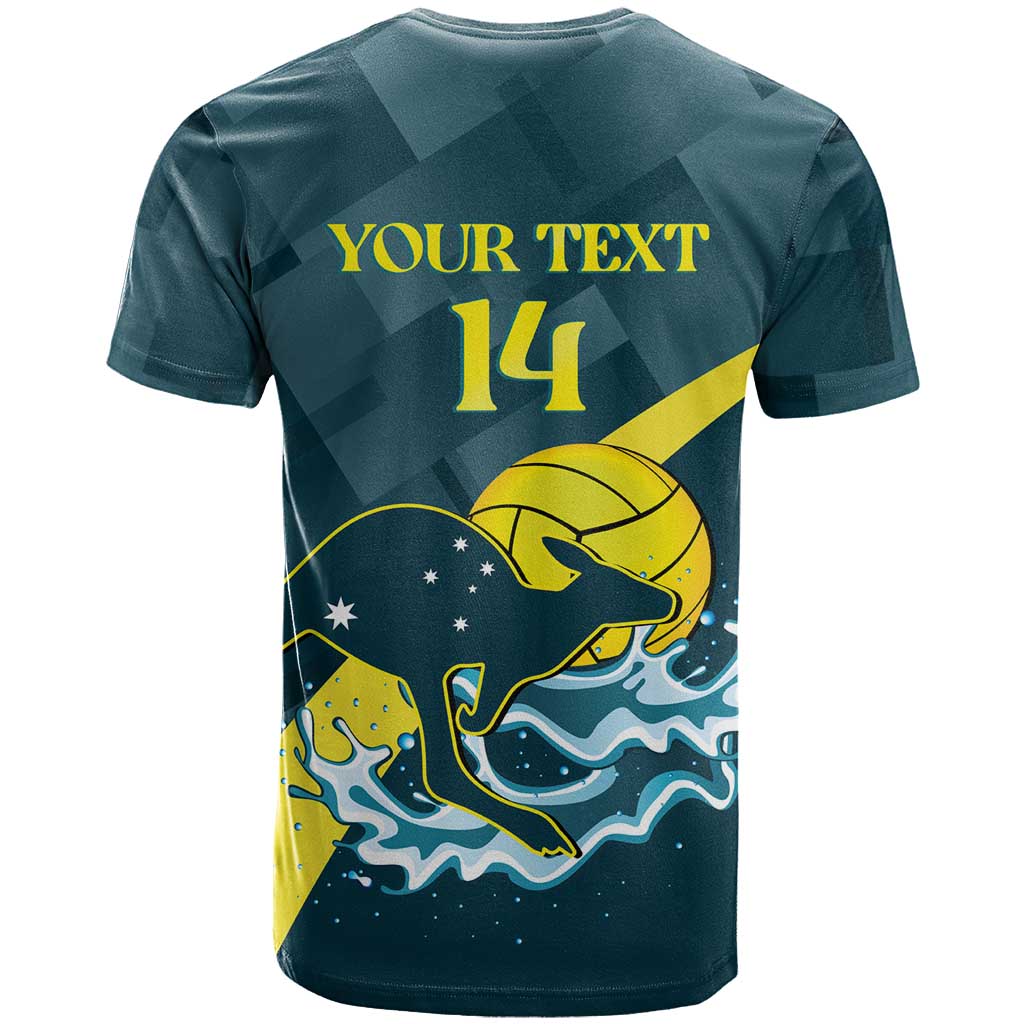 Custom Australia Water Polo 2024 T Shirt Aussie Stingers Kangaroo Sporty Version