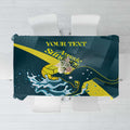 Custom Australia Water Polo 2024 Tablecloth Aussie Stingers Kangaroo Sporty Version