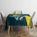 Custom Australia Water Polo 2024 Tablecloth Aussie Stingers Kangaroo Sporty Version