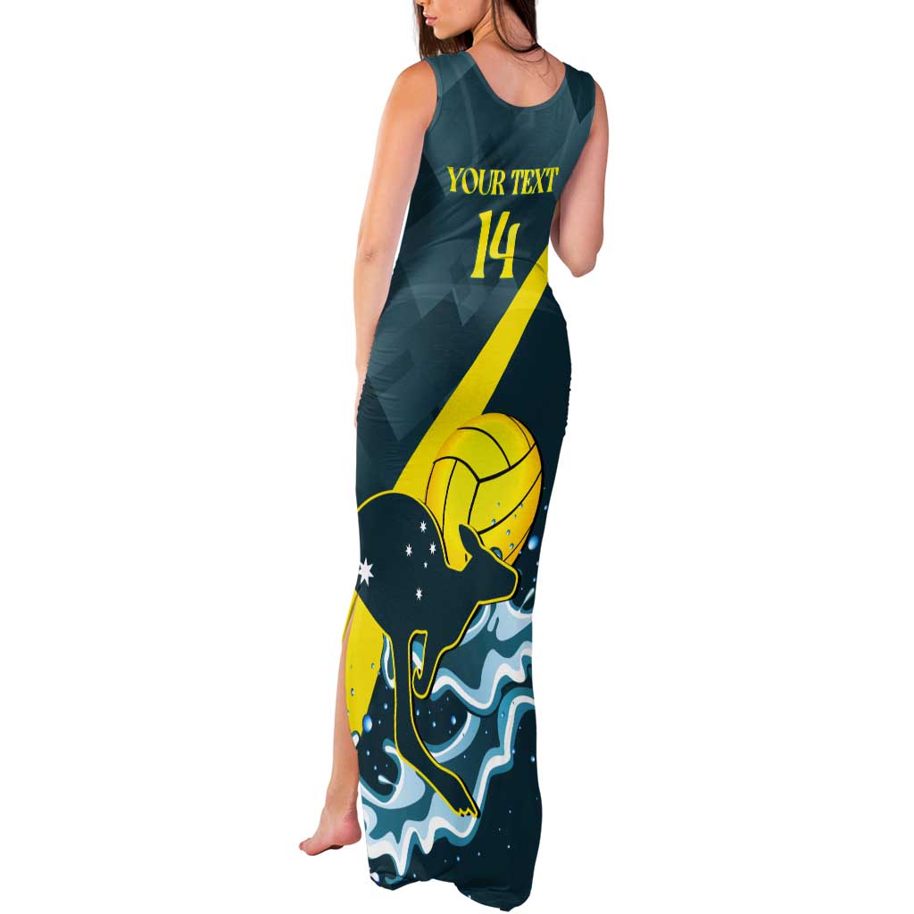 Custom Australia Water Polo 2024 Tank Maxi Dress Aussie Stingers Kangaroo Sporty Version