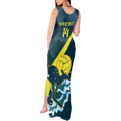 Custom Australia Water Polo 2024 Tank Maxi Dress Aussie Stingers Kangaroo Sporty Version