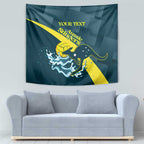 Custom Australia Water Polo 2024 Tapestry Aussie Stingers Kangaroo Sporty Version