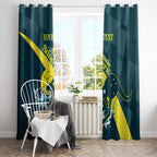 Custom Australia Water Polo 2024 Window Curtain Aussie Stingers Kangaroo Sporty Version